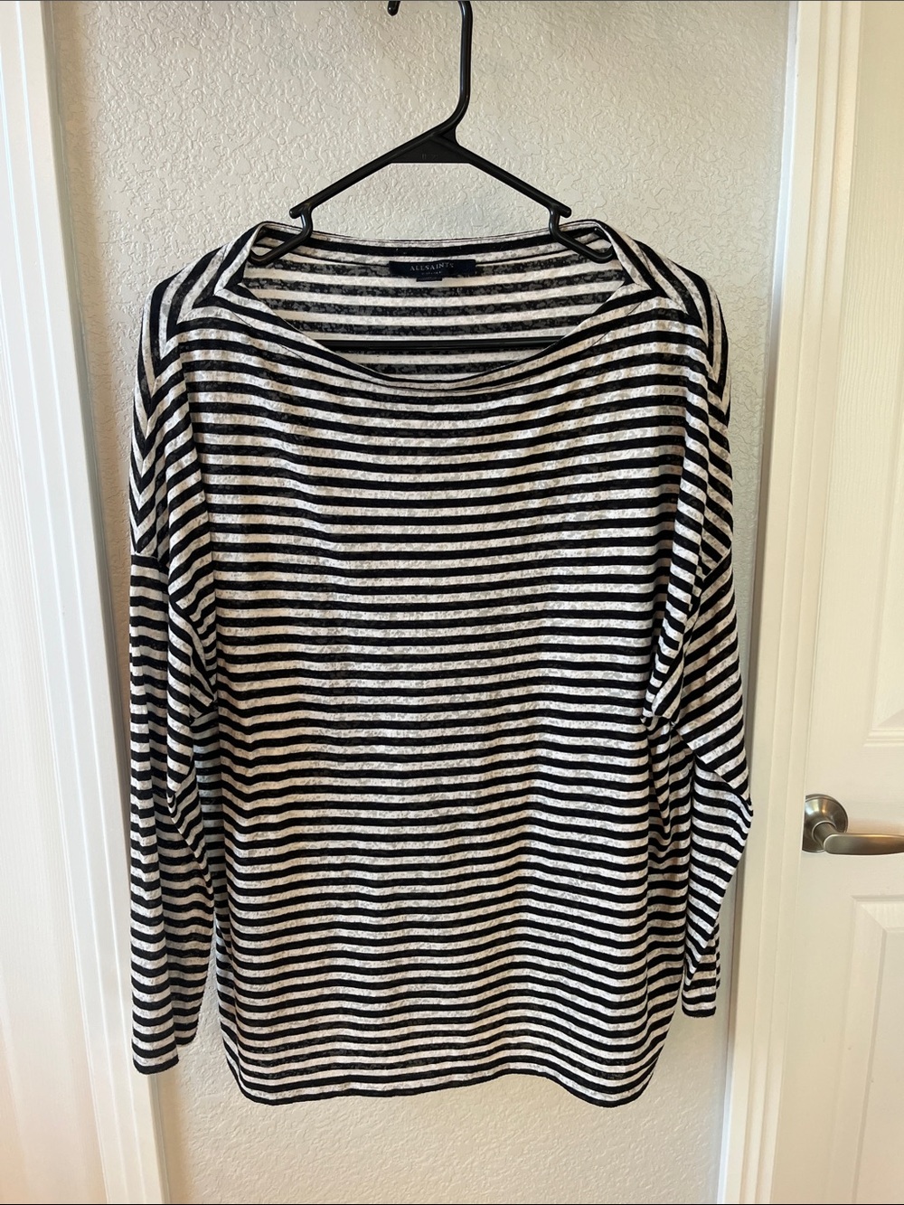 all saints rita oversized boatneck t size XS
